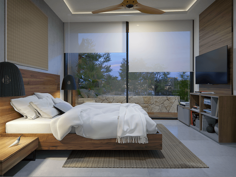 Apartment, with garden, pool, paddle tennis court, volleyball court, North Hotel Zone, Cozumel.