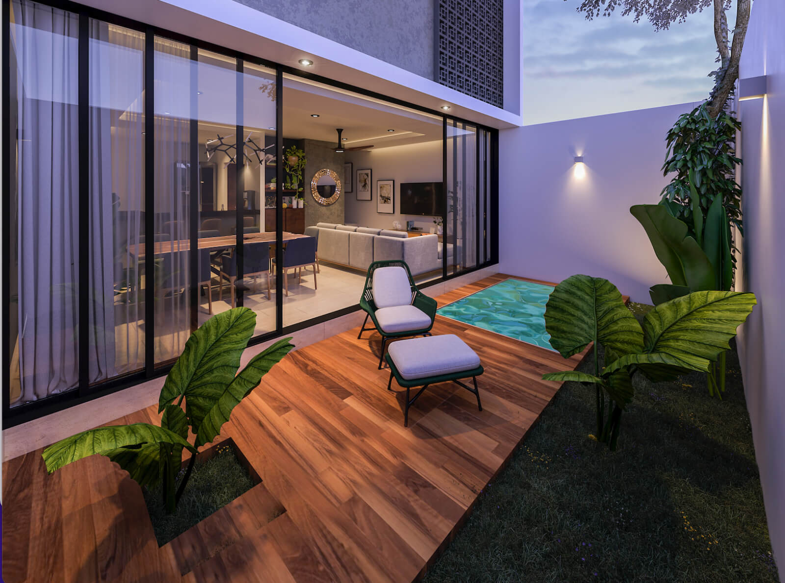 House with garden and large terrace, for sale, Real Montejo, M&eacute;rida