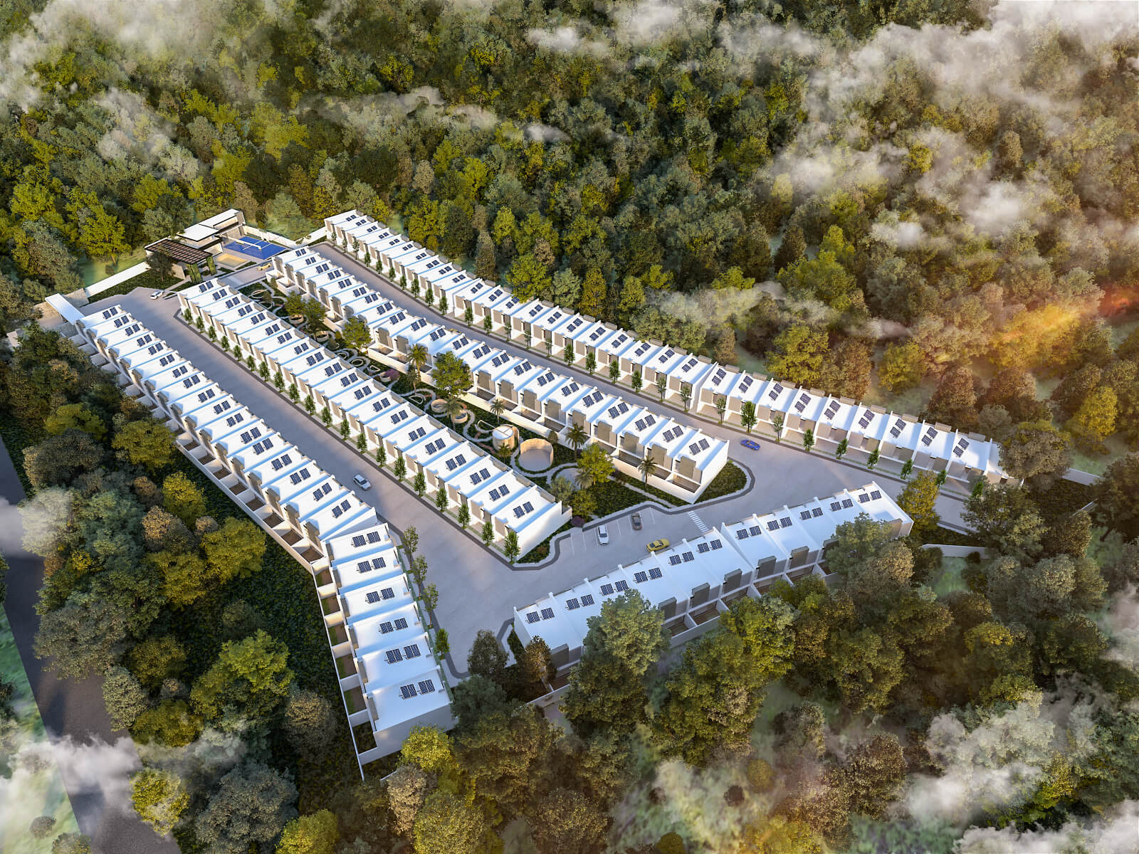 House in gated community, garden, terrace, pre-construction, CD Caucel, M&eacute;rida