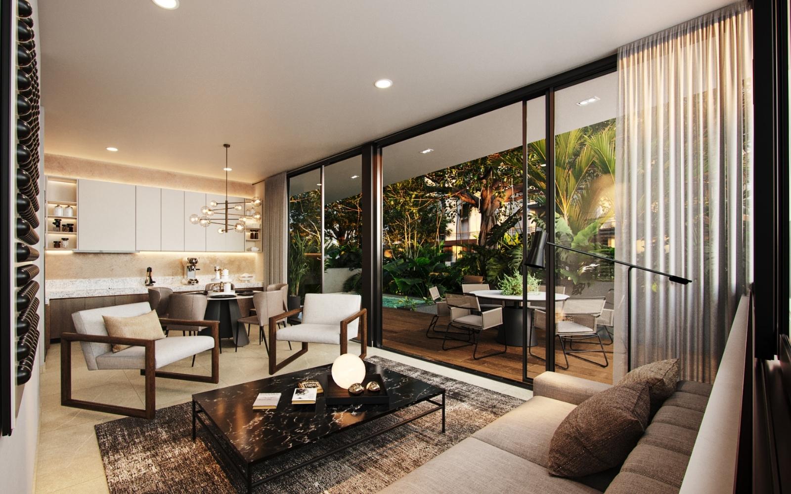 Modern Ground Floor Condo with Private Terrace, Dzitya, M&eacute;rida