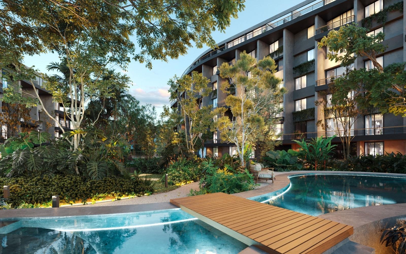 Condominium with private garden and terrace for sale in Merida Centro.