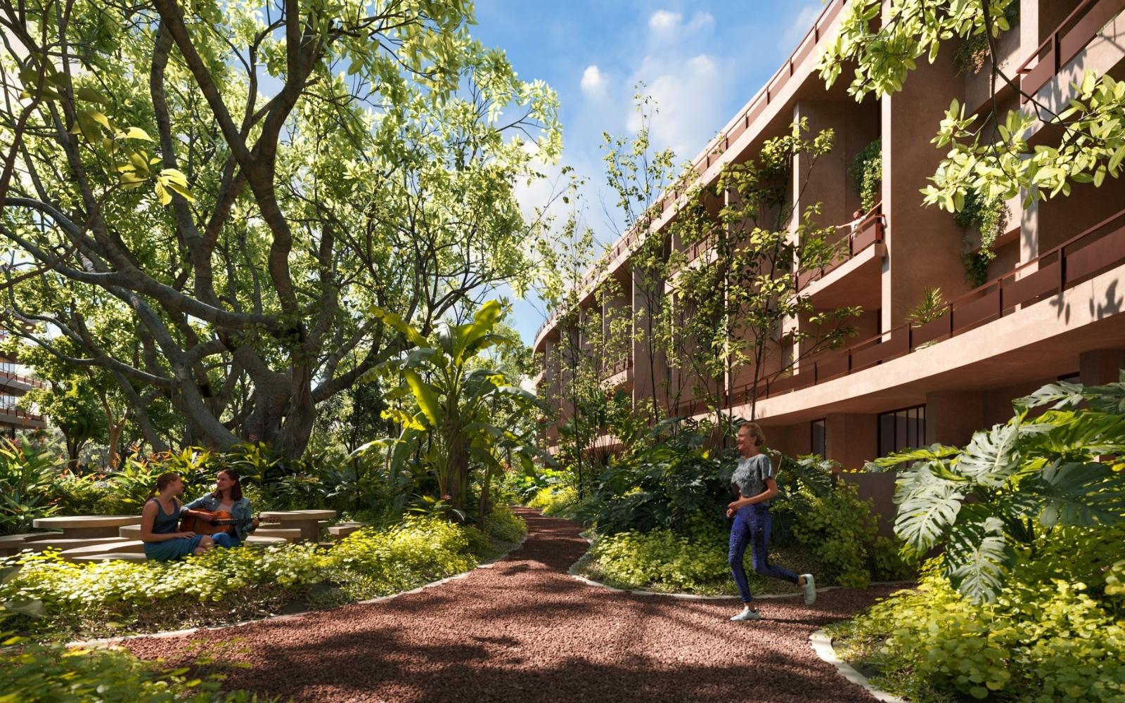 Condominium with private garden and terrace for sale in Merida Centro.