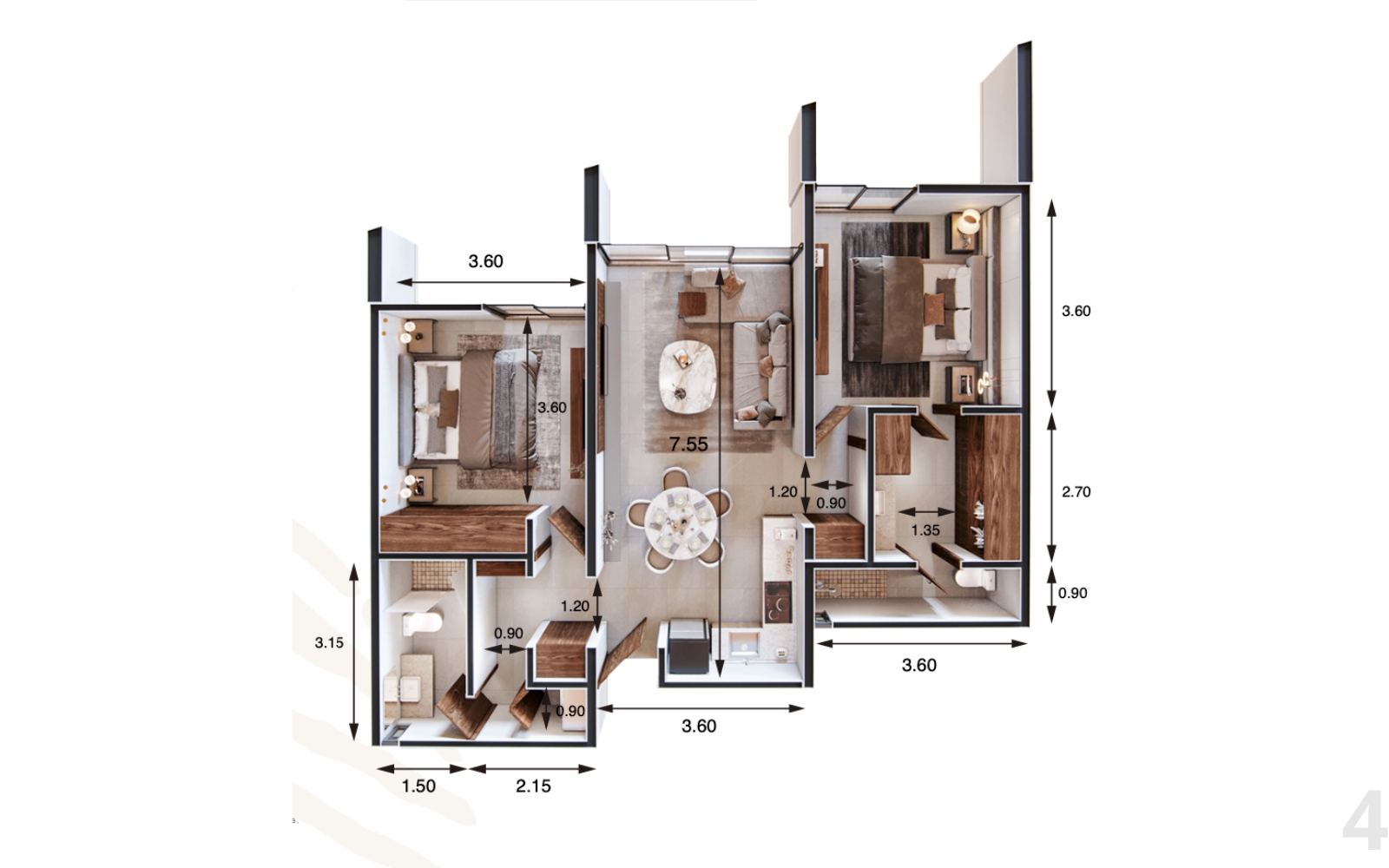 Condominium with private garden and terrace for sale in Merida Centro.