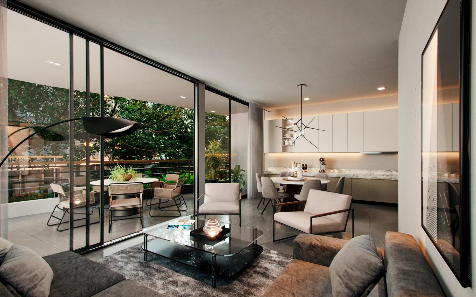 Condominium with private garden and terrace for sale in Merida Centro.