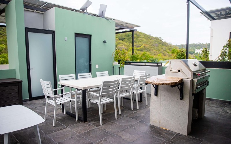 Penthouse with private rooftop and bbq area, fully furnished, Smart Home system, for sale Tangolunda, Huatulco.