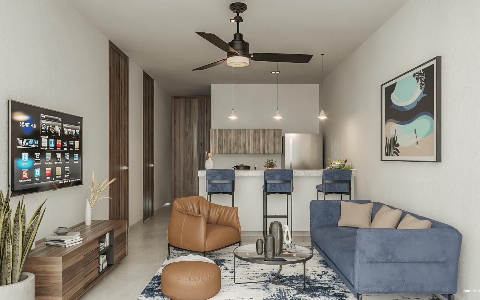Departamento en exclusivo residencial, en venta, Santa Gertrudis Copo, M&eacute;rida