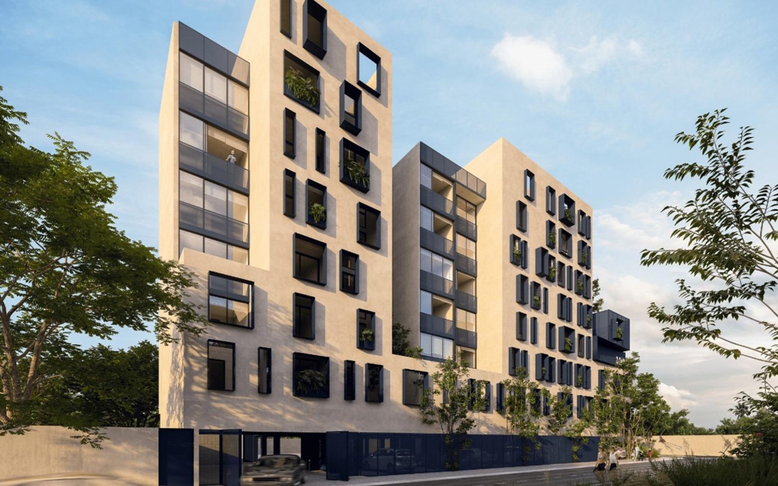 Apartment with terrace, pool, golf simulator, running track for sale, North Zone, Merida.