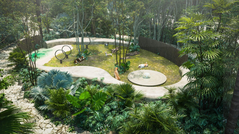 Land with clubhouse, private community surrounded by nature for sale Tulum.