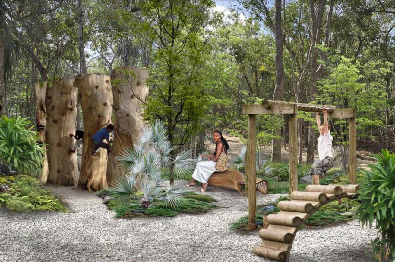 Land with clubhouse, private community surrounded by nature for sale Tulum.