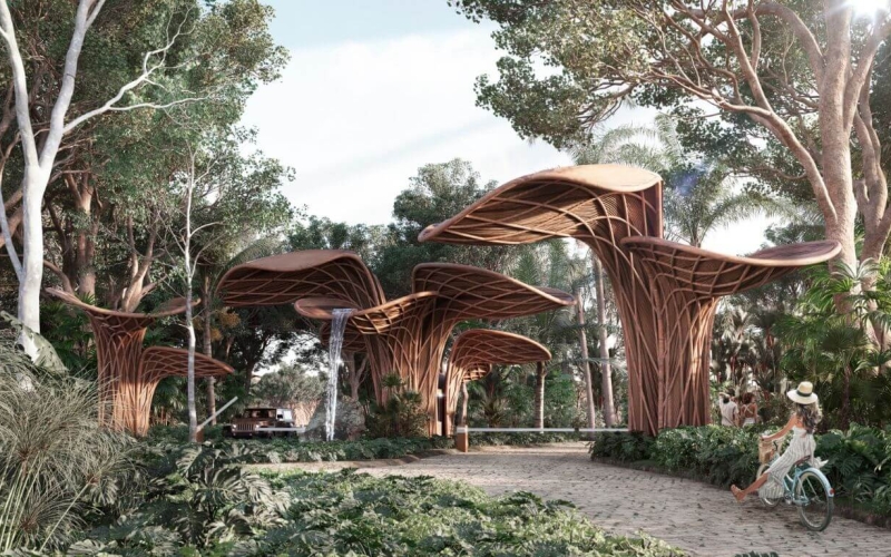 Terreno con casa club, amenidades rodeadas de naturaleza, cenote, venta Tulum.