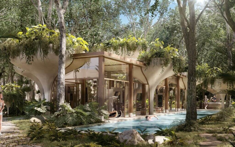 Terreno en residencial con amenidades rodeadas de naturaleza, en venta Tulum.