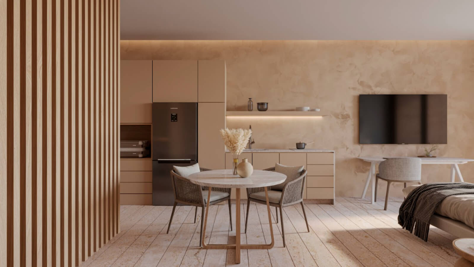 Departamento con alberca com&uacute;n, vista al mar en venta, Pueblo, Puerto Morelos