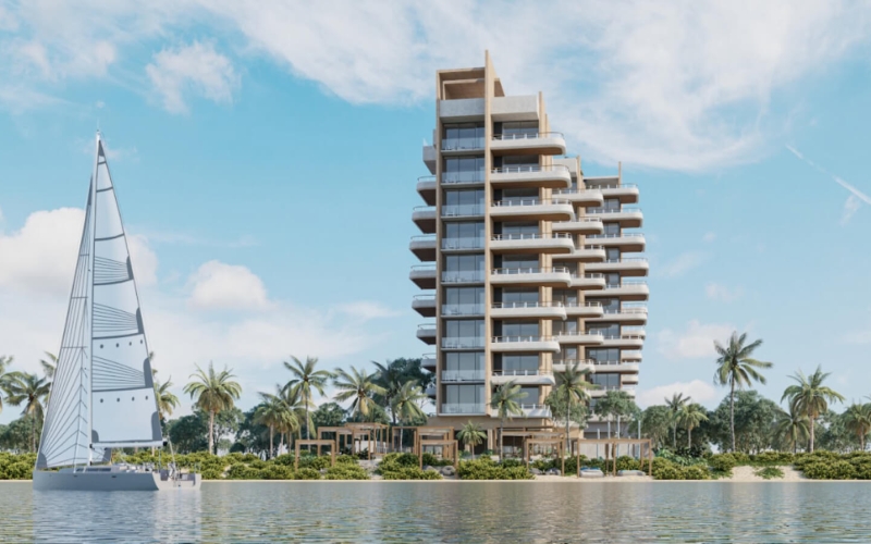 Ocean front apartment with private Jacuzzi, furnished, pool and Coworking Area, for sale in Puerto Morelos.