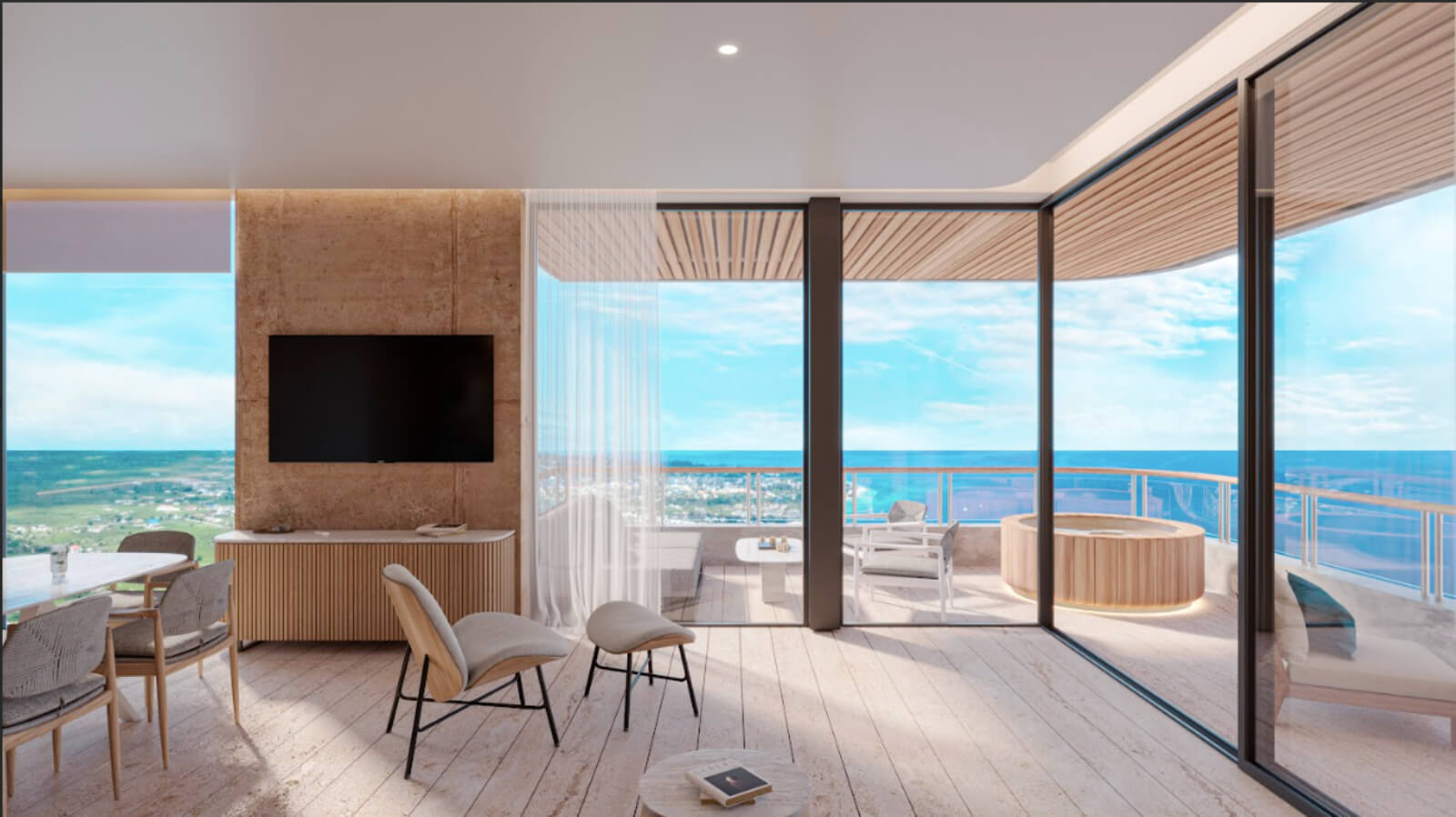 Departamento con vista al mar, alberca, en venta, Frente al mar, Puerto Morelos