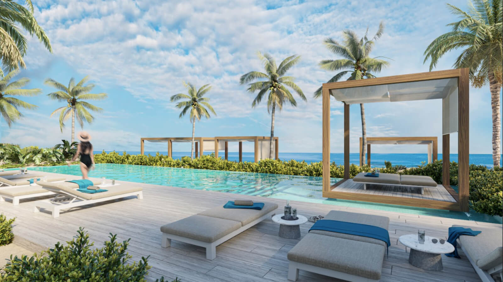 Condo with private pool, for sale, beachfront, Puerto Morelos.