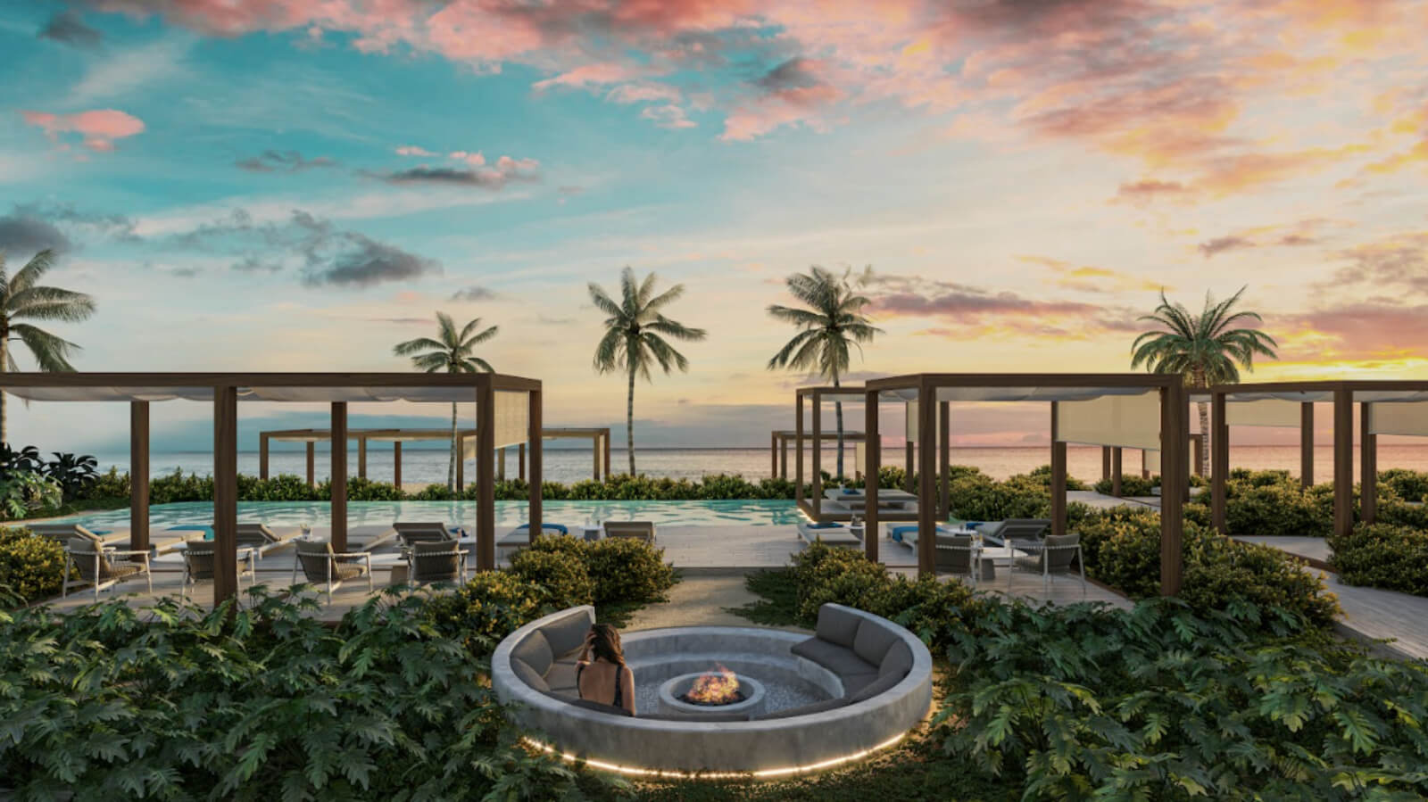 Condominio frente al mar amueblado con Jacuzzi privado, pre-construcci&oacute;n,  Venta en Puerto Morelos.