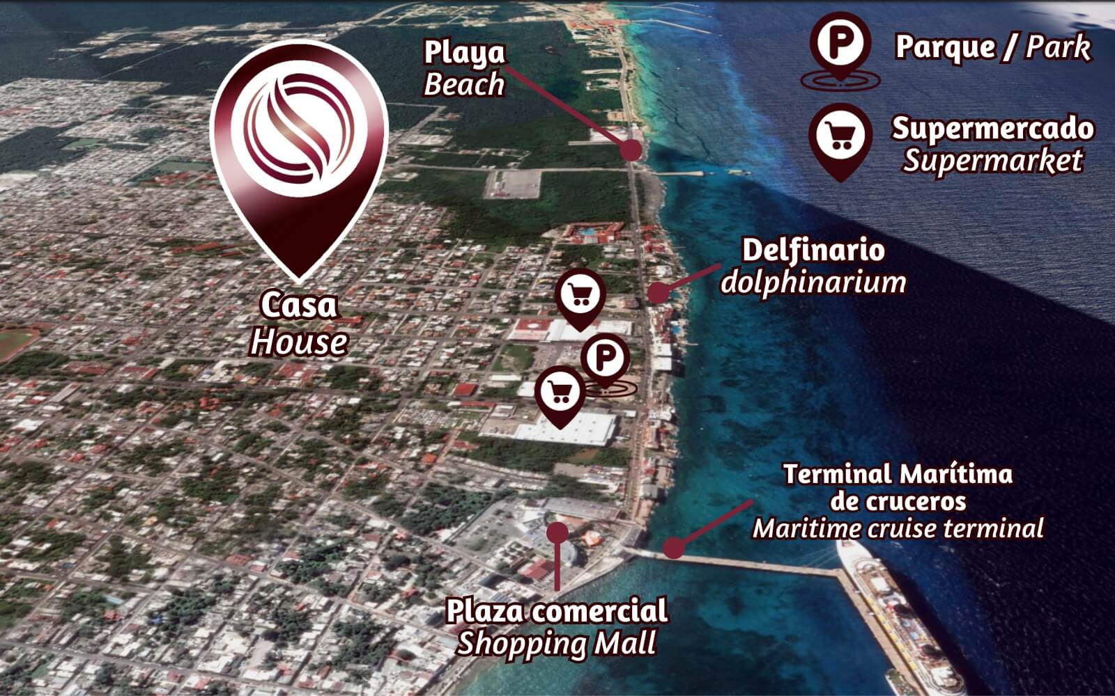 House with study, garden, and covered parking, for sale, Urba, Cozumel