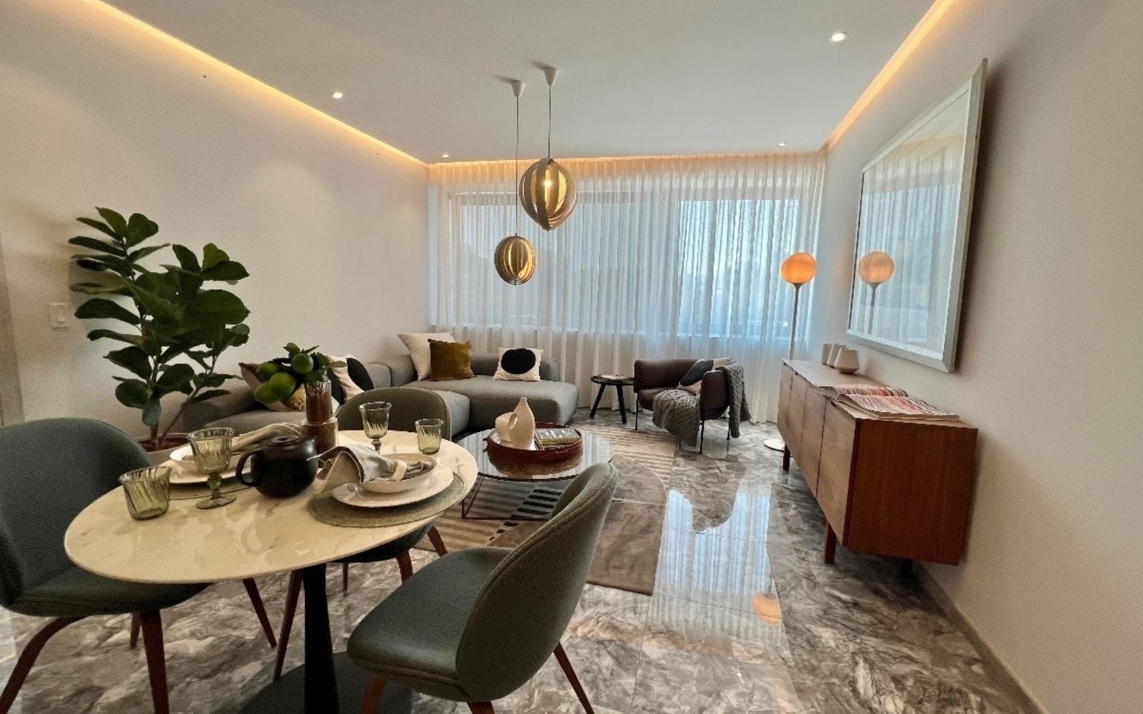 Condominium with 5m2 balcony, swimming lane, gym, playground, green areas, pre-construction, for sale in Santa Fe, Mexico City.