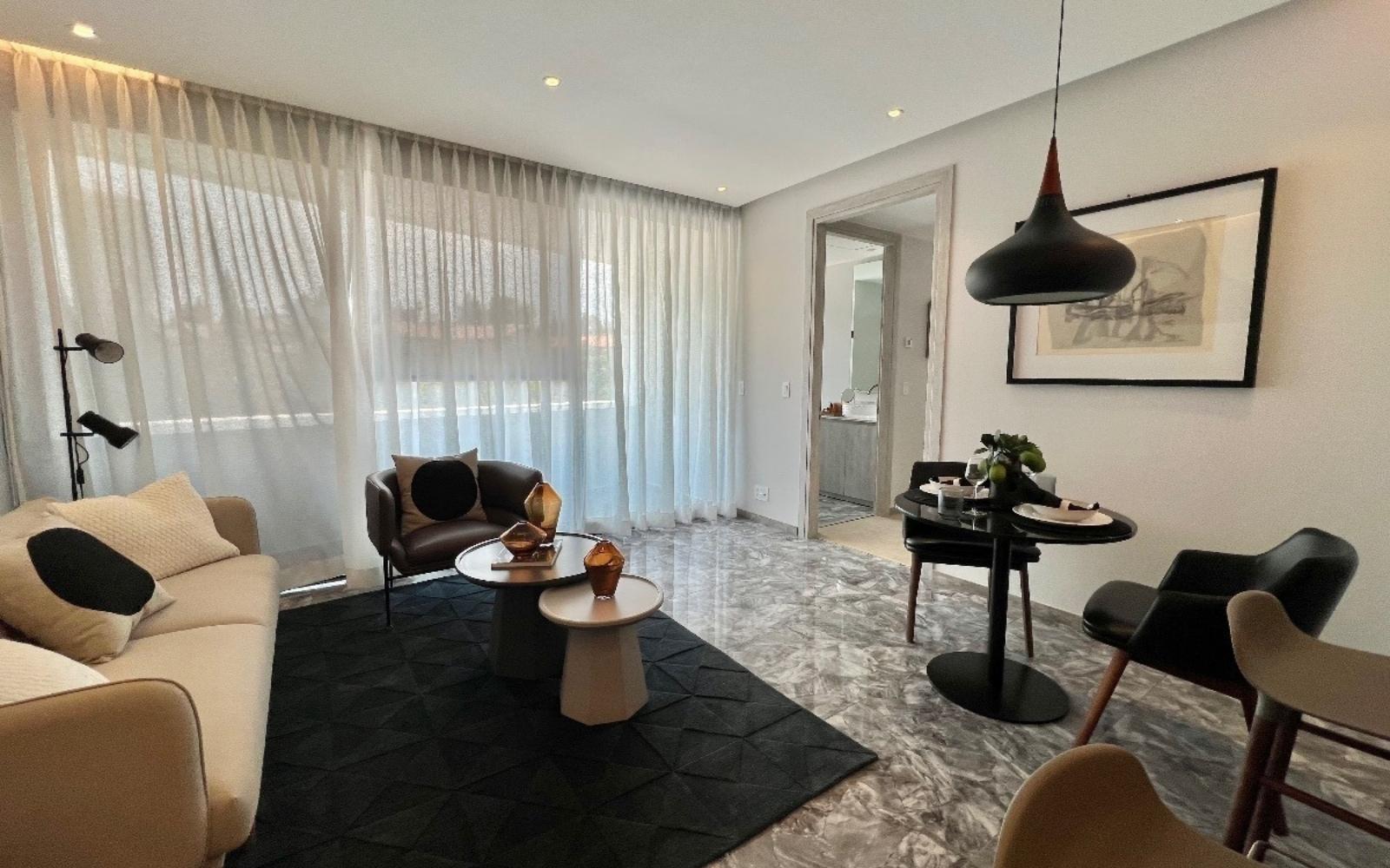 Condominium with 5m2 balcony, swimming lane, gym, playground, green areas, pre-construction, for sale in Santa Fe, Mexico City.