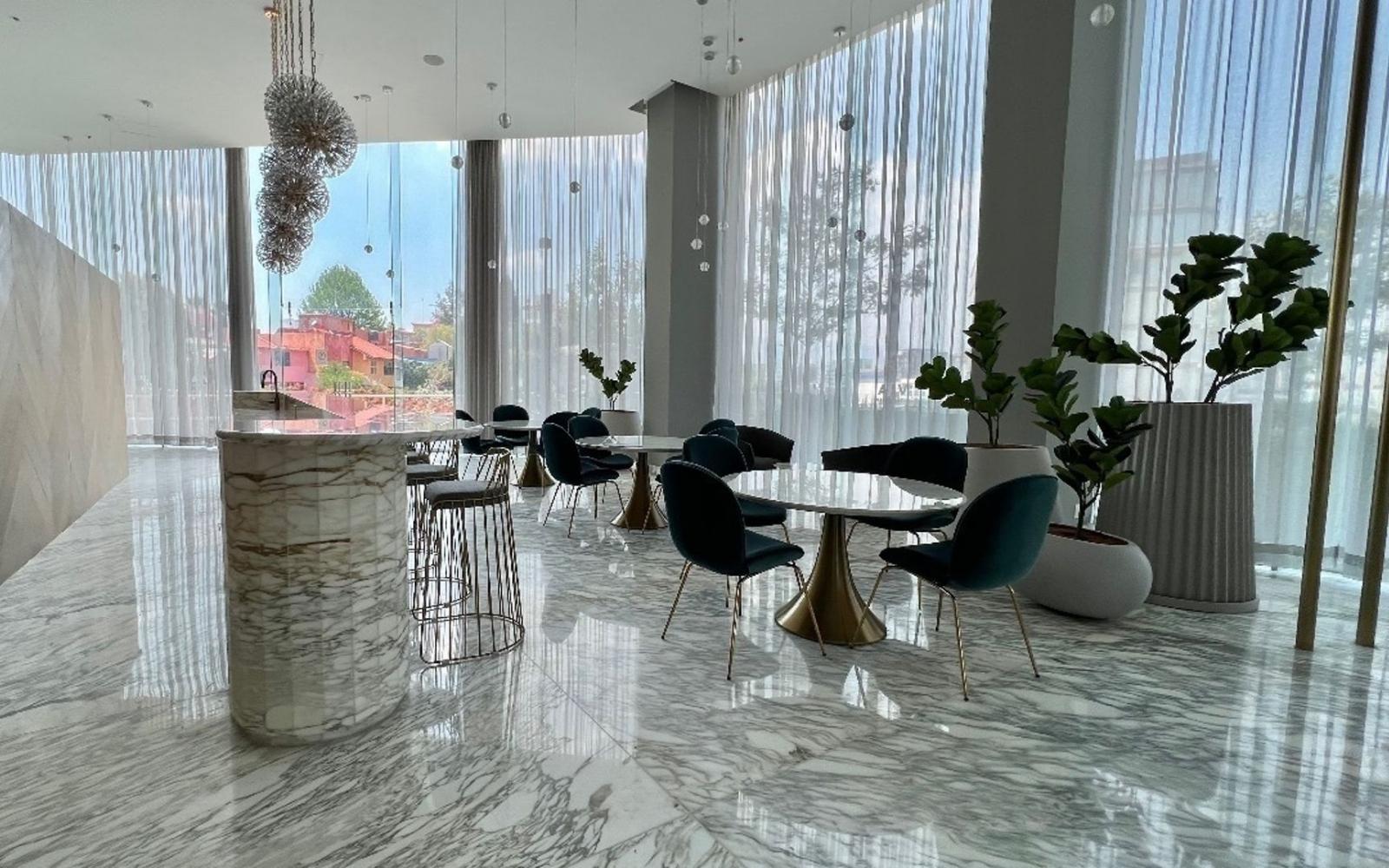 Condominium with 5m2 balcony, swimming lane, gym, playground, green areas, pre-construction, for sale in Santa Fe, Mexico City.