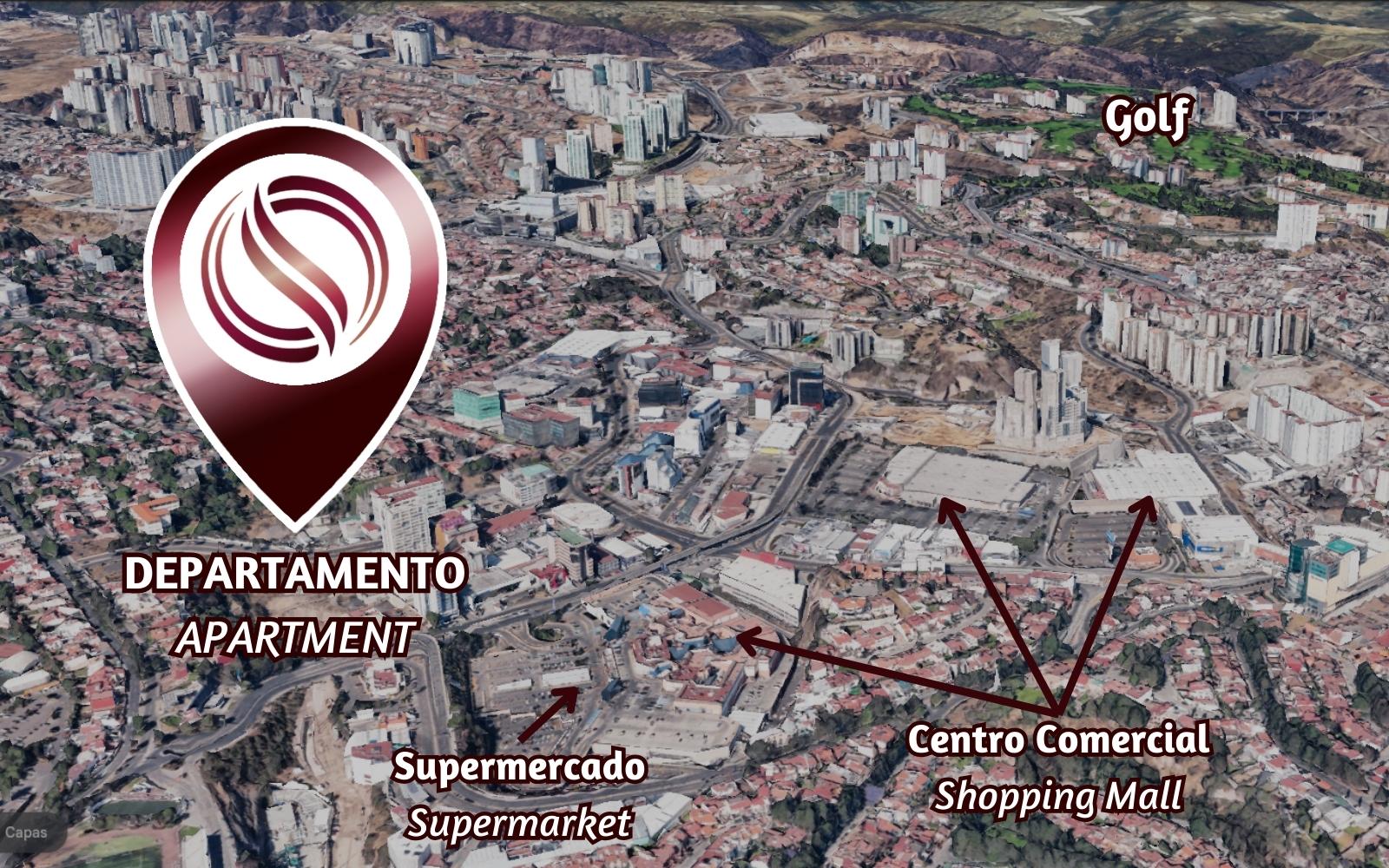 Luxury apartment with laundry area, 30 amenities, 13,000 m2 of green areas, designed by renown architect firm, Fuentes del Pedregal