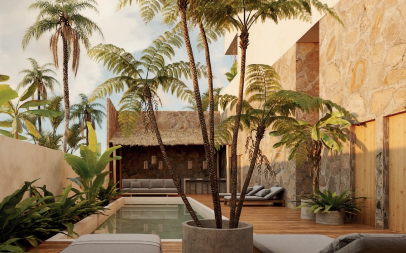 Departamento con cuarto de lavado, con terraza y alberca en pre - construcci&oacute;n,  quinta avenida, venta, Huatulco