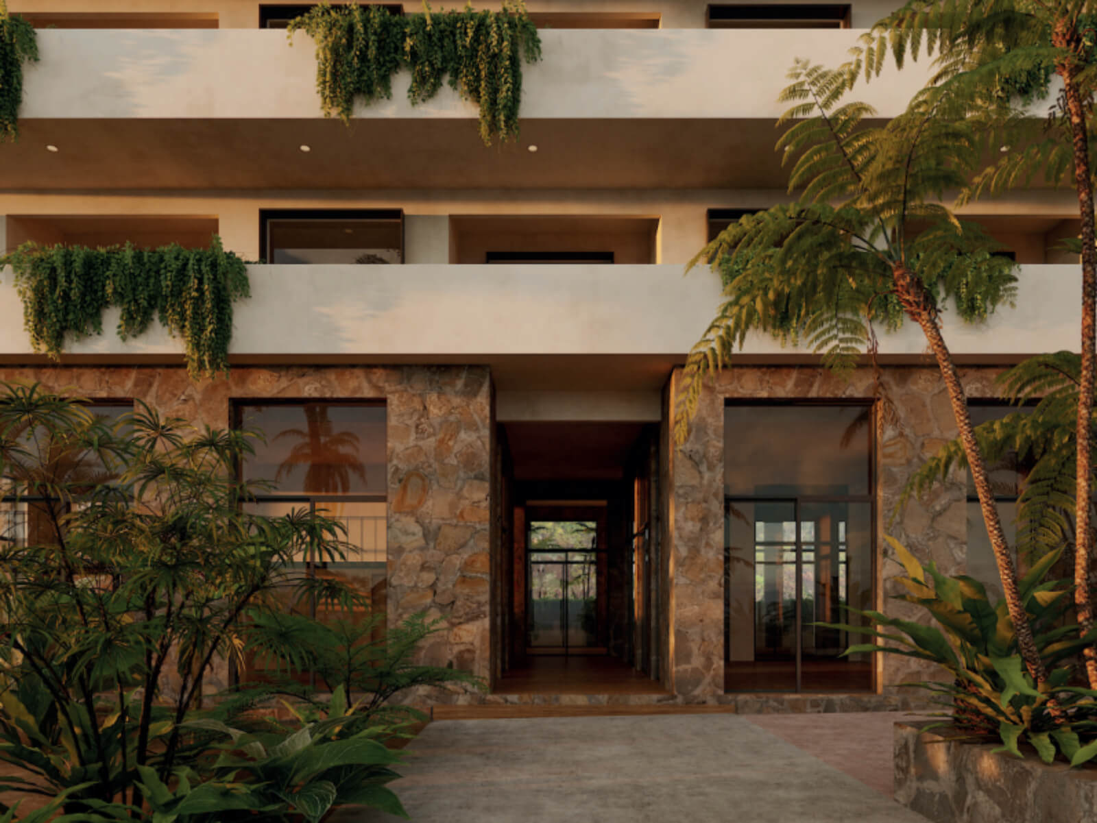 Apartment with terrace and pool in pre-construction, fifth avenue, sale, Huatulco