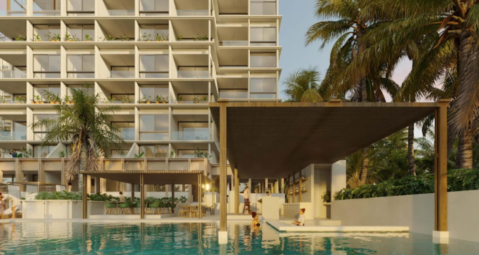 Condominium with terrace, roof top with pool, bar area, fitness room, pre-construction, North Zone, for sale, M&eacute;rida