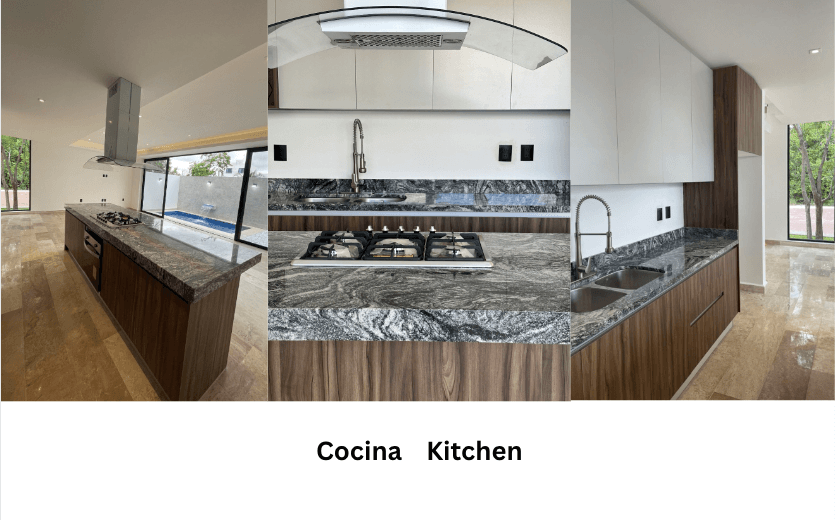 House with private pool, double height, marble floors, for sale in Residencial Rio, Cancun