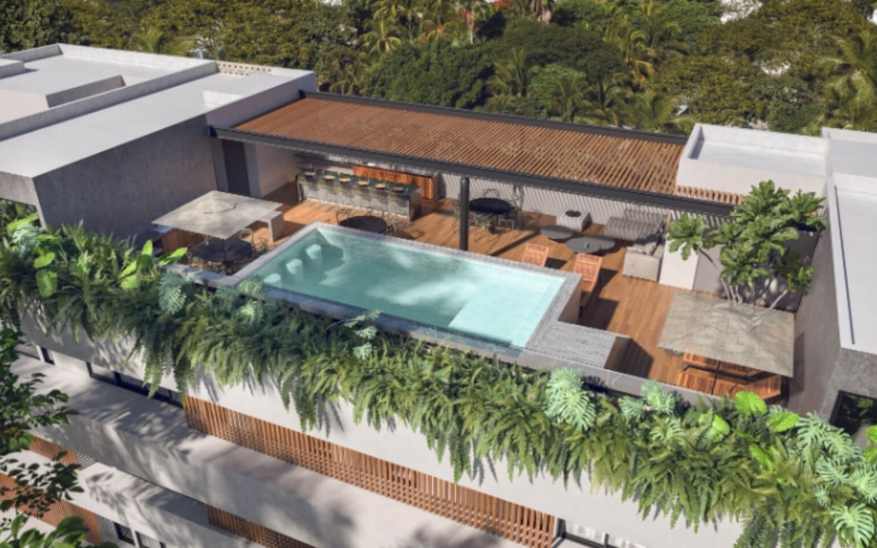 Apartment with private terrace, Fitness Room, Pool, pre-construction, North Zone, for sale, M&eacute;rida