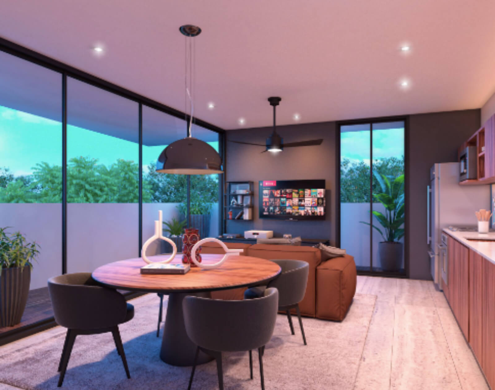 Condo with pool and garden, pet area, cigar lounge, coworking gym and more for sale Merida Norte