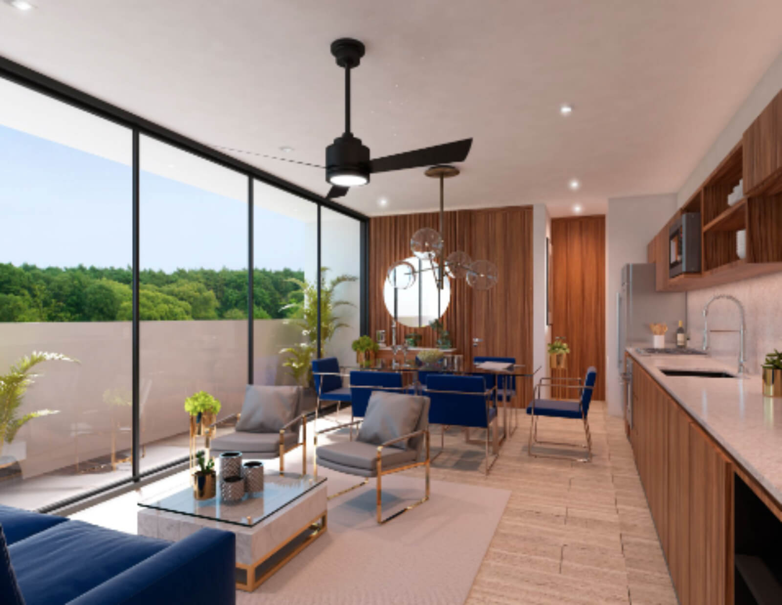 Condo with pool and garden, pet area, cigar lounge, coworking gym and more for sale Merida Norte