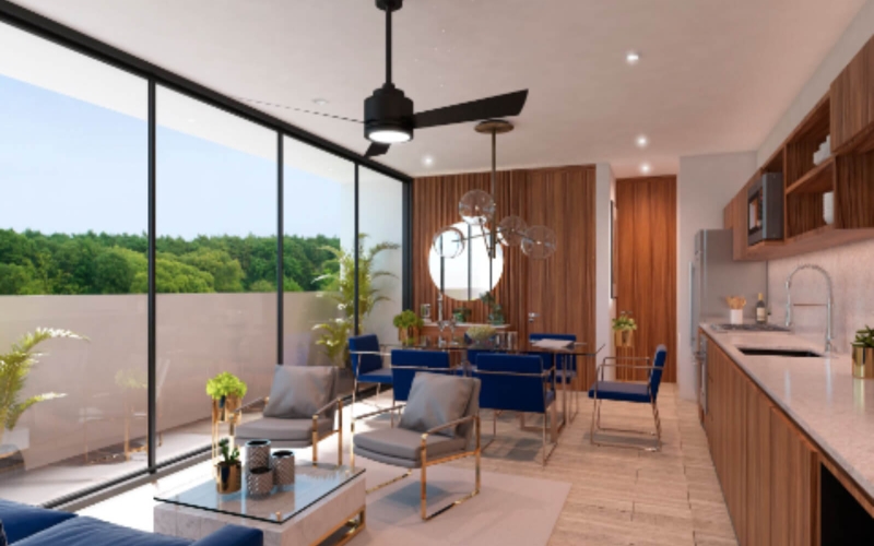 Condominium with terrace, pool, pre-construction bar area, North Zone, for sale, M&eacute;rida