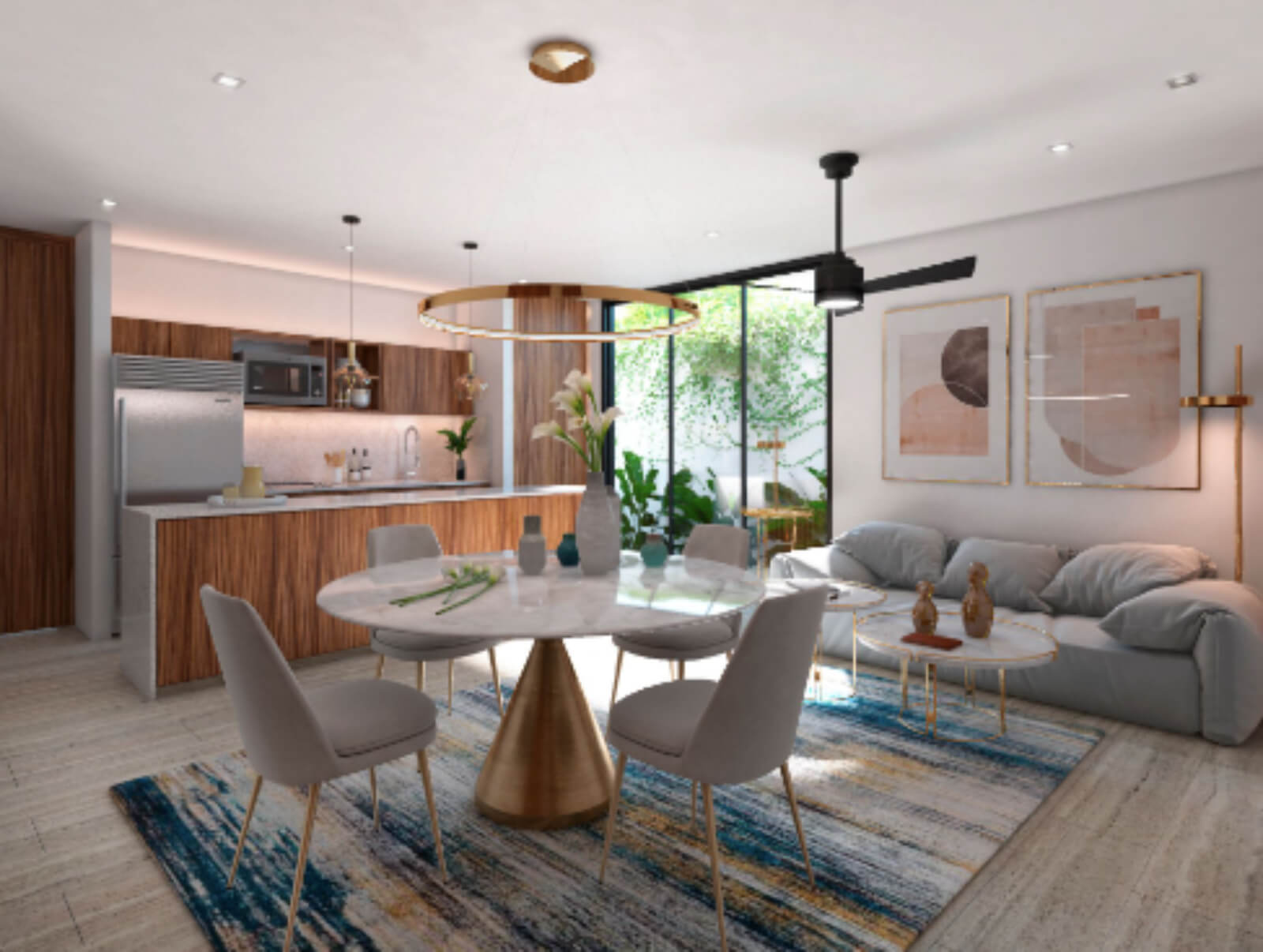 Condo with pool and garden, pet area, cigar lounge, coworking gym and more for sale Merida Norte