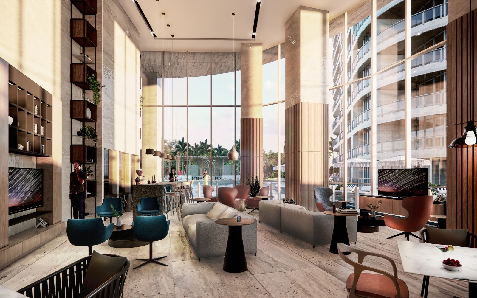 Condo with terrace, rooftop, and pool for sale, Puerto Cancun, Cancun.