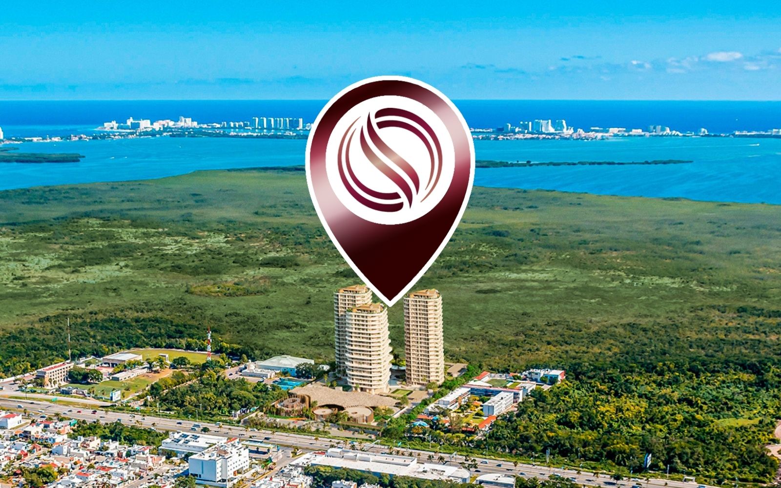 Condo with terrace, rooftop, and pool for sale, Puerto Cancun, Cancun.