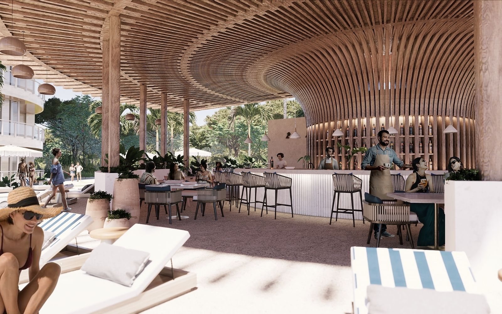 Condo with terrace, rooftop, and pool for sale, Puerto Cancun, Cancun.