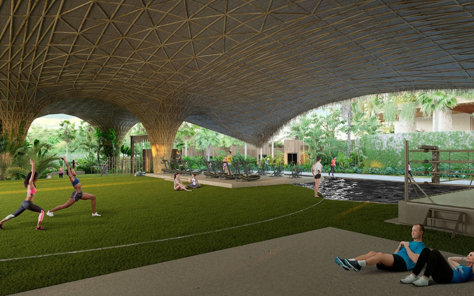 Apartment with terrace, green views pet-friendly, pool, gym, for sale Canc&uacute;n