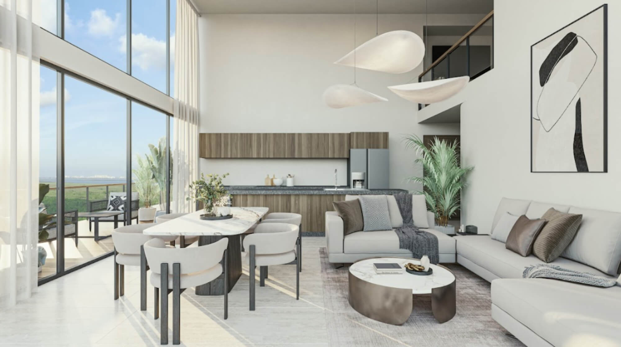 Apartment with terrace, jacuzzi, pool overlooking the lagoon, sale Cancun.