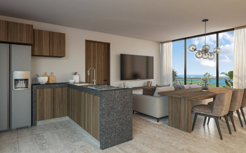 Condominium with pool, kids club and game room, pre-construction, for sale, Canc&uacute;n.