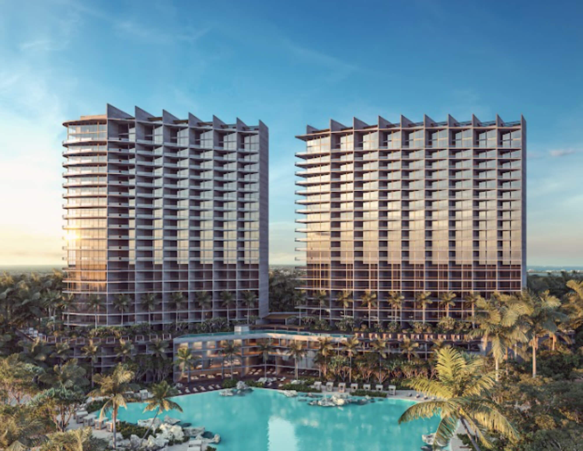 Penthouse with Sky-lounge, infinity pool and Beach Cabins, pre-construction