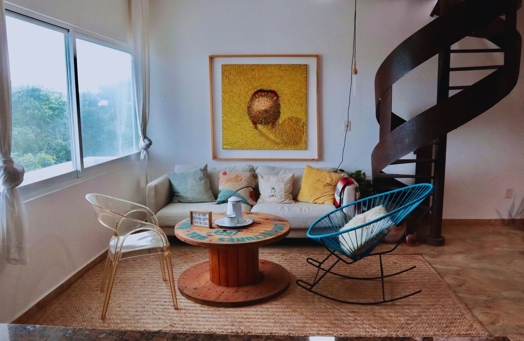 Penthouse 50 meters from the sea, smart home system, gym, kids club, pool, grill, for sale Costa Mujeres Cancun.