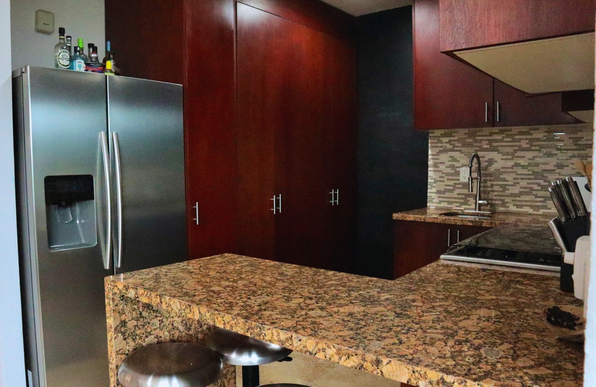 Penthouse 50 meters from the sea, smart home system, gym, kids club, pool, grill, for sale Costa Mujeres Cancun.