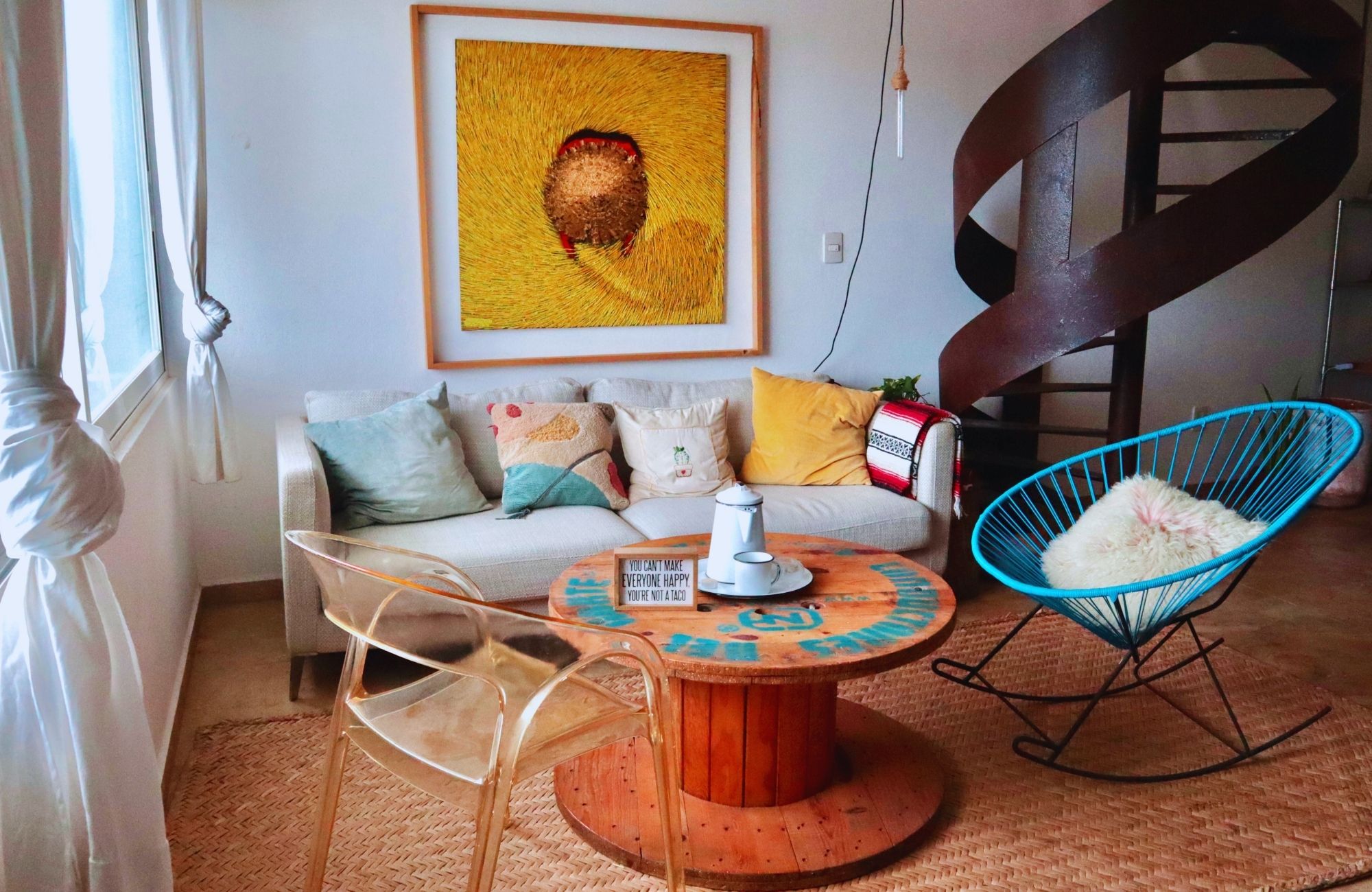 Penthouse 50 meters from the sea, smart home system, gym, kids club, pool, grill, for sale Costa Mujeres Cancun.