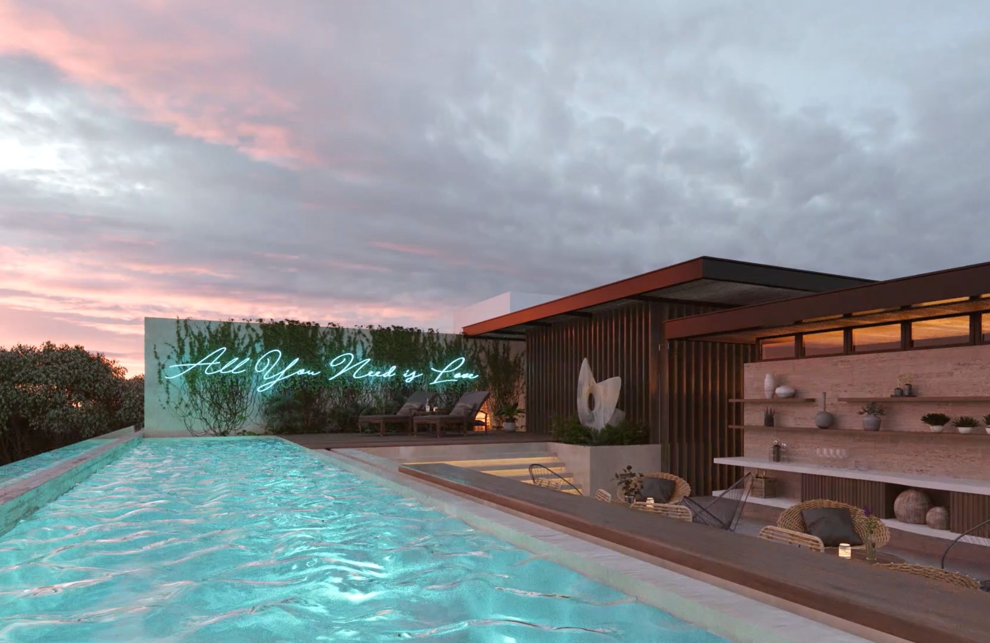 Apartment with private pool, beach access, beach club, for sale, Tankah, Tulum.