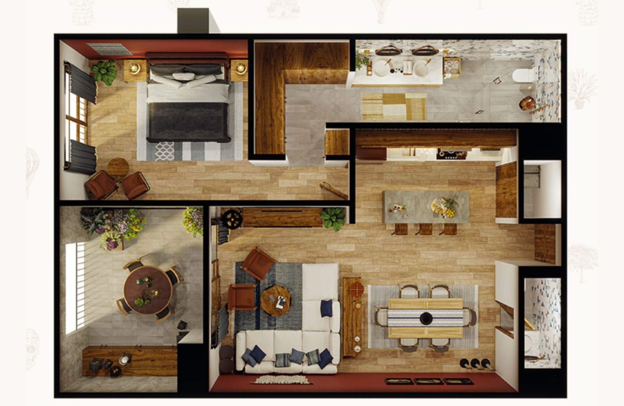 Luxury apartment, private terrace, pool, spa, for sale San Miguel de Allende.