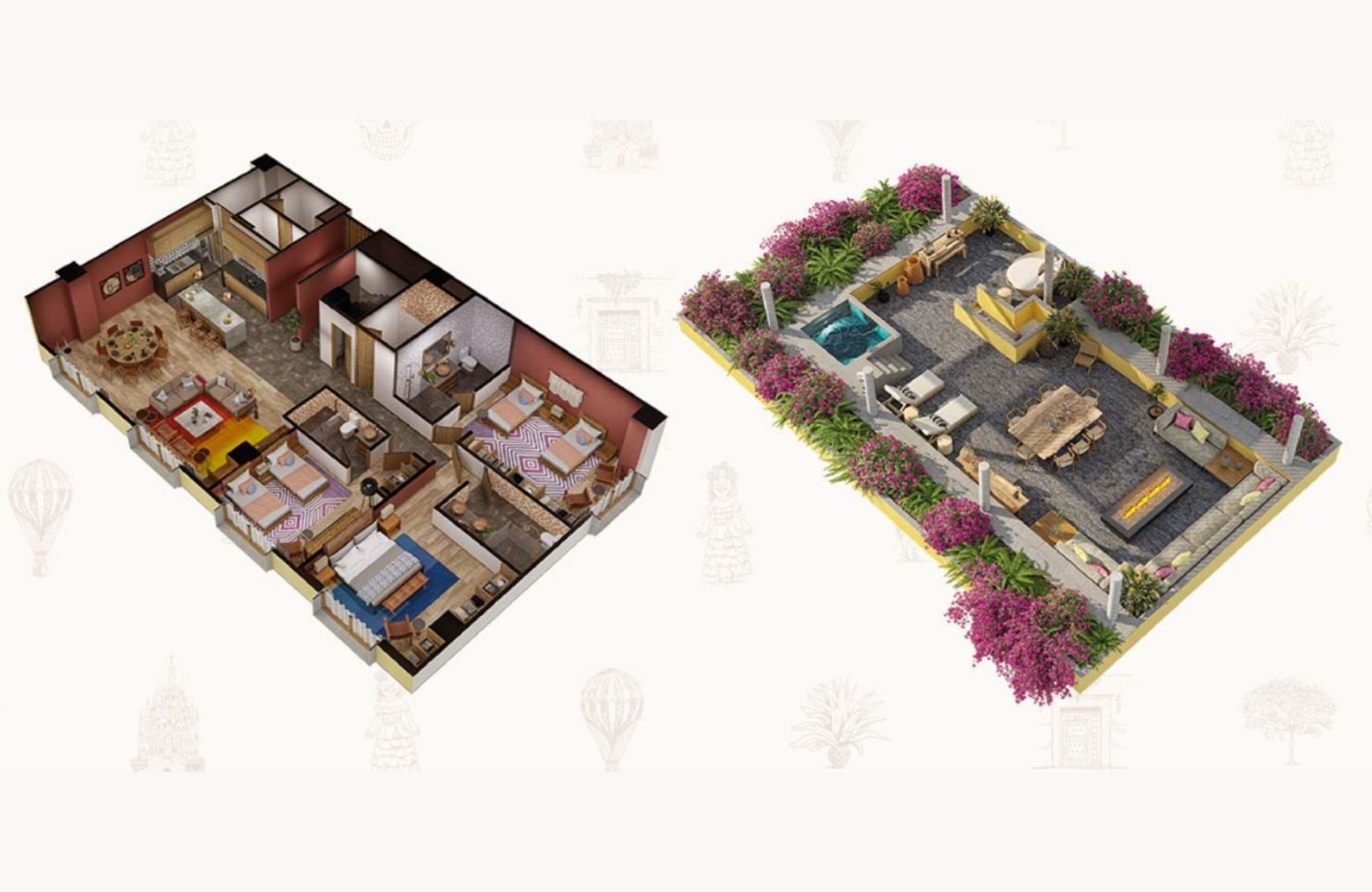 Penthouse with large private terrace, hotel amenities for sale in San Miguel de Allende