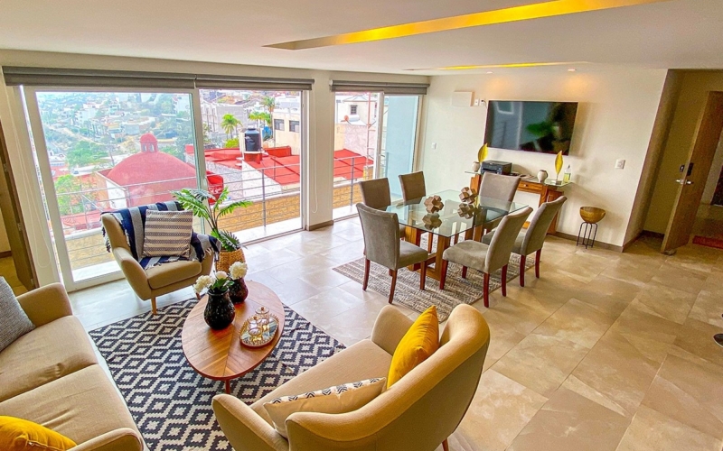 Departamento en venta, alberca, terraza, gym, pet friendly en Quer&eacute;taro.