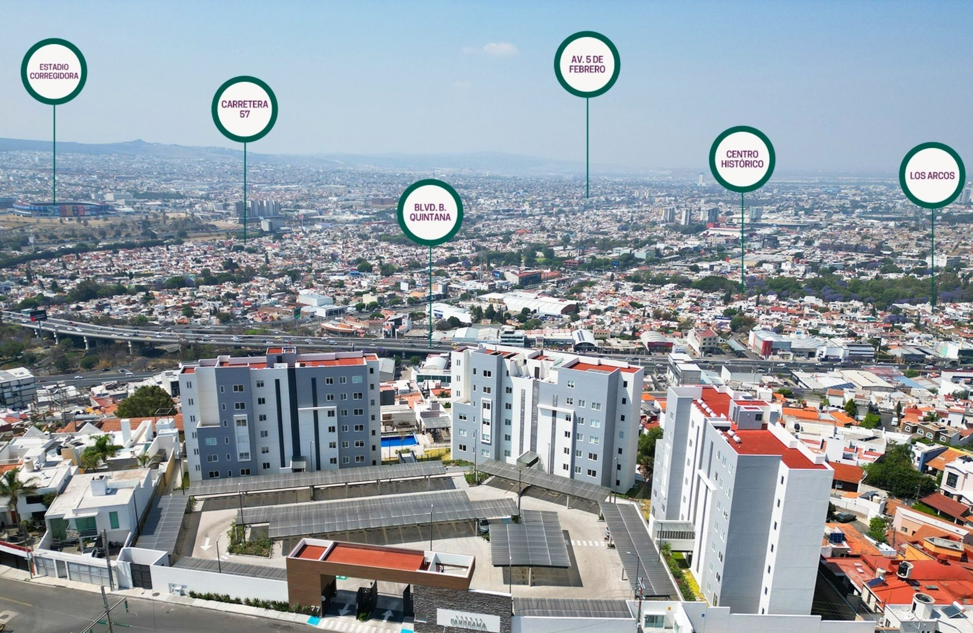 Apartment with terrace, laundry room, pool, gym, pre-construction, Zibata, Quer&eacute;taro.