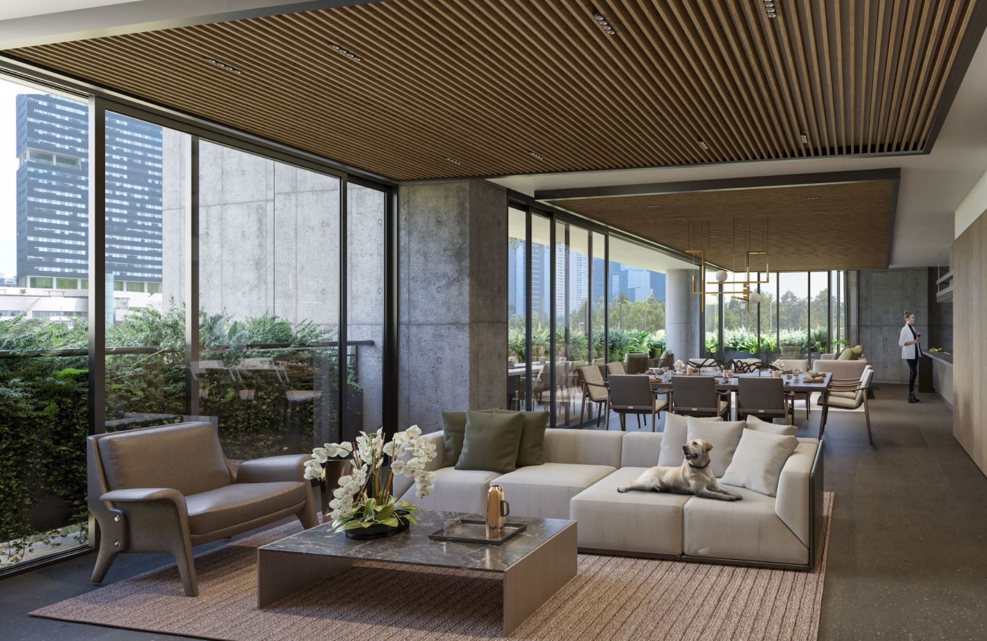 Condo with spa pool, gym, for sale in Polanco, Mexico City.